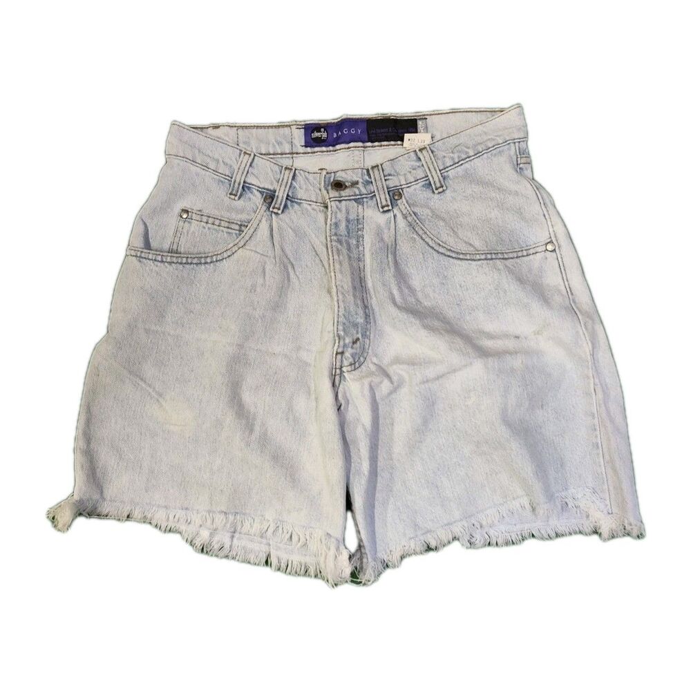 Vintage 90s Levi's Silvertab Baggy Jean Shorts Size 32 Cut Off Jorts Grunge